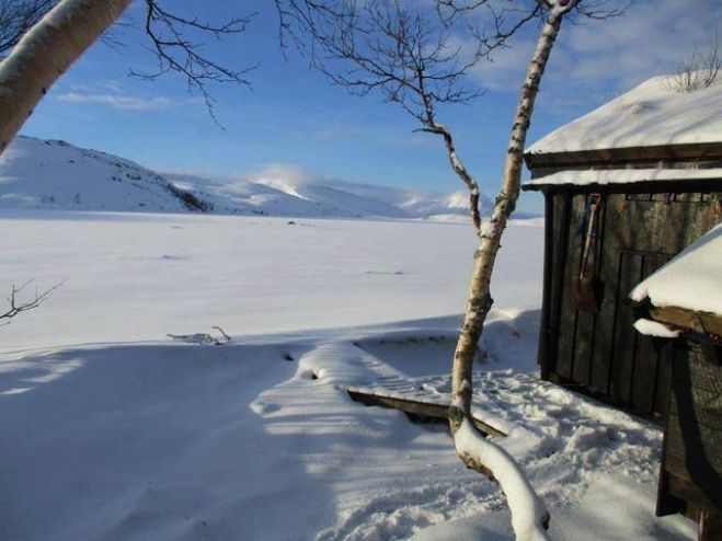 Slike forhold venter påsketuristene i fjellheimen i Sør-Norge.||